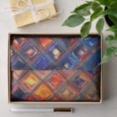 Mosaik Rainbow | Fettfarbige Abstrakte Tile Seidenpapier (Geschenk)