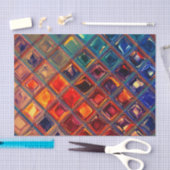 Mosaik Rainbow | Fettfarbige Abstrakte Tile Seidenpapier (Handwerk)