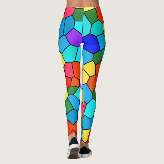 Mosaik Rainbow-Leggings Leggings (Rückseite)