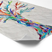 Mosaik Rainbow Tree Poster (Ecke)