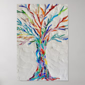 Mosaik Rainbow Tree Poster (Vorne)