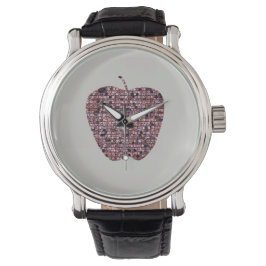 Mosaik Red Apple Male Lehrer Klassenzimmer Vielen  Armbanduhr