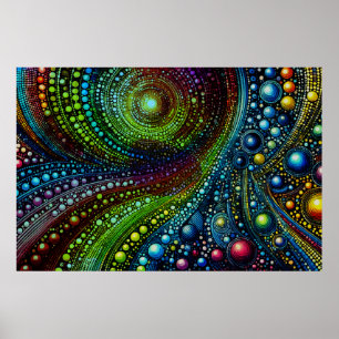 Mosaik-Regenbogen-Abstraktkunst 1208 Poster