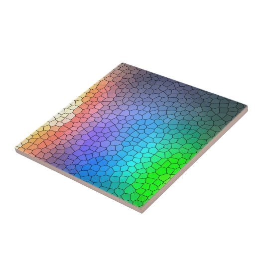 Mosaik-Regenbogen Fliese (Seite)