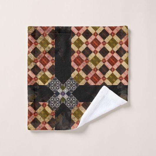 Mosaik-rot Waschlappen (Waschlappen)