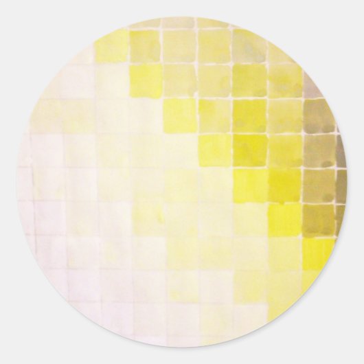 Mosaik Runder Aufkleber (Vorderseite)