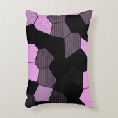 Mosaik Scan - Rosa/Schwarz Dekokissen (Vorderseite(Vertikal))