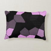 Mosaik Scan - Rosa/Schwarz Dekokissen (Rückseite)
