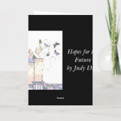 Mosaik-Schläger Mitzvah Karte (Rückseite)