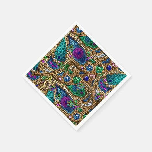 Mosaik Serviette (Ecke)