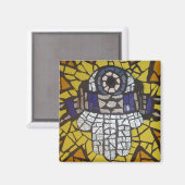 Mosaik Silver Hamsa Star Tallit und das böse Auge Magnet (Vorderseite/Rückseite)