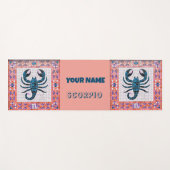 Mosaik-Skorpion-Design Yogamatte (Vorderseite (Horizontal))