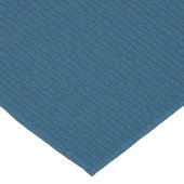 Mosaik Solid Blue Textured Pattern Mittelgroßer Tischläufer (Ecke)