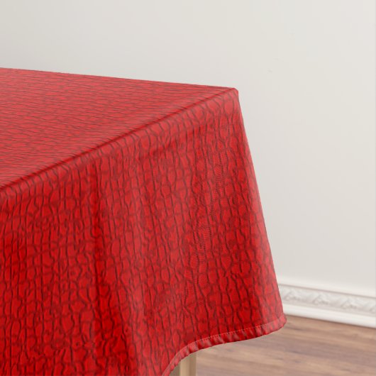 Mosaik Solid Red Textured Pattern Tischdecke (Beispiel)