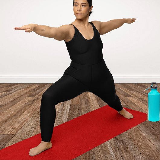 Mosaik Solid Red Textured Pattern Yogamatte