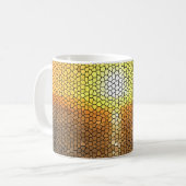 Mosaik Sonnenaufgang - Blick vom Strand Kaffeetasse (Vorderseite Links)