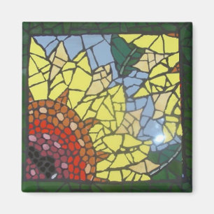 Mosaik-Sonnenblume Magnet
