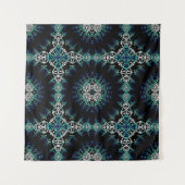 Mosaik Soundwave Quertapete Wandteppich (Vorderseite (Horizontal))