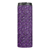 Mosaik Sparkle Squares Lila ID653 Thermosbecher (Rückseite)