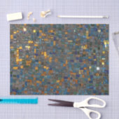 Mosaik-Steine im Blau und im Gold Seidenpapier (Handwerk)