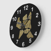 Mosaik-Steinmann Große Wanduhr (Winkel)