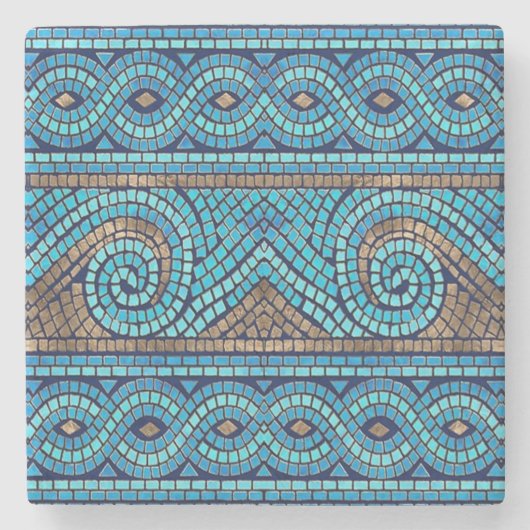 Mosaik Steinuntersetzer (Vorderseite)