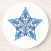 Mosaik-Sternexplosion Getränkeuntersetzer (Vorne)