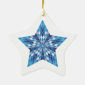Mosaik-Sternexplosion Keramik Ornament (Hinten)