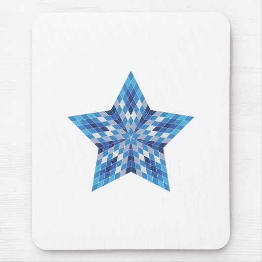 Mosaik-Sternexplosion Mousepad (Vorne)