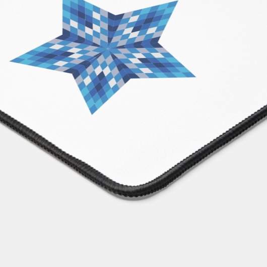 Mosaik-Sternexplosion Schreibtischunterlage (Ecke)