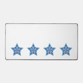 Mosaik-Sternexplosion Schreibtischunterlage (Vorderseite)