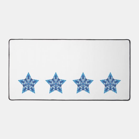 Mosaik-Sternexplosion Schreibtischunterlage (Vorderseite)