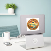 Mosaik-Stil 2027 Eclipse Aufkleber (Laptop auf Schreibtisch)