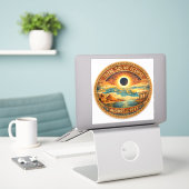 Mosaik-Stil 2027 Eclipse Aufkleber (Laptop auf Schreibtisch)