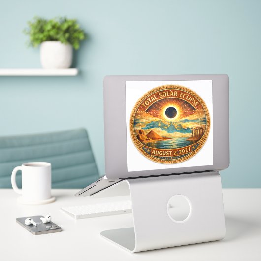 Mosaik-Stil 2027 Eclipse Aufkleber (Laptop auf Schreibtisch)