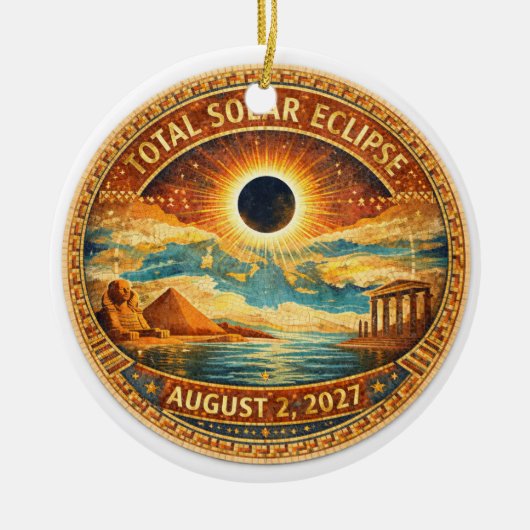 Mosaik-Stil 2027 Eclipse Keramik Ornament (Vorne)