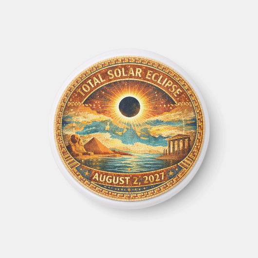 Mosaik-Stil 2027 Eclipse Magnet (Vorne)