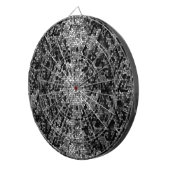 Mosaik Stones Glass Black Gray White Dartscheibe (Vorderseite rechts)