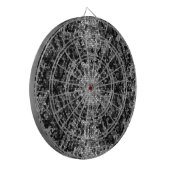 Mosaik Stones Glass Black Gray White Dartscheibe (Vorderseite Links)