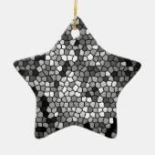 Mosaik Stones Glass Black Gray White Keramik Ornament (Vorne)