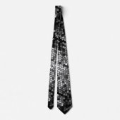 Mosaik Stones Glass Black Gray White Krawatte (Rückseite)