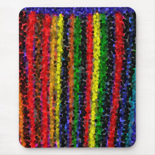 Mosaik Streifen Mousepad (Vorne)