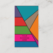 MOSAIK-Streifendreiecke färbten III + Ihre Ideen Visitenkarte (Rückseite)