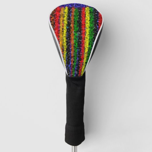 Mosaik Stripes Golf Head Cover Headcover (Vorderseite)