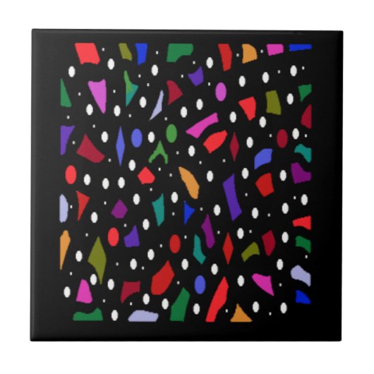 Mosaik-Stücke und Musterkunst Fliese (Vorderseite)