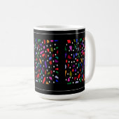 Mosaik-Stücke und Musterkunst Kaffeetasse (VorderseiteRechts)