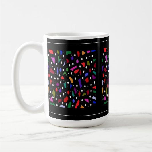Mosaik-Stücke und Musterkunst Kaffeetasse (Links)
