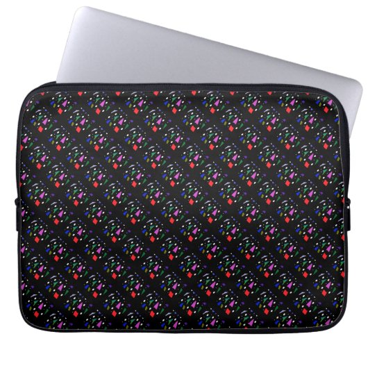 Mosaik-Stücke und Musterkunst Laptopschutzhülle (Vorderseite)