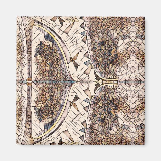 Mosaik Style Stiletto Schuhdesign Magnet (Vorne)