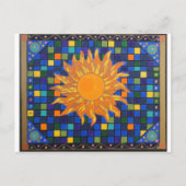 Mosaik Sun Postkarte (Vorderseite)